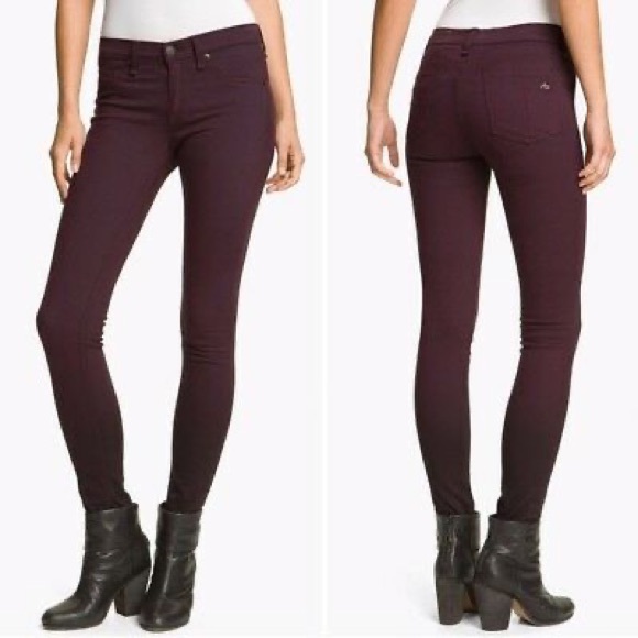 rag & bone Pants - Rag & Bone Skinny Purple Pants Size 28